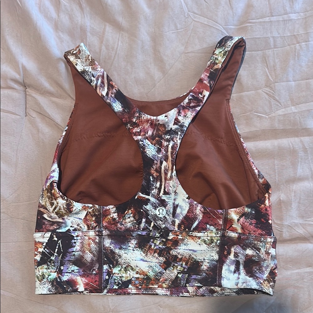 LULULEMON Abstract Print Women's Sports Top - Picture 3 of 7